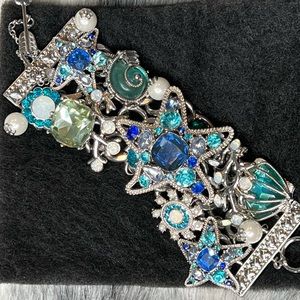 Large Betsy Johnson statement bracelet